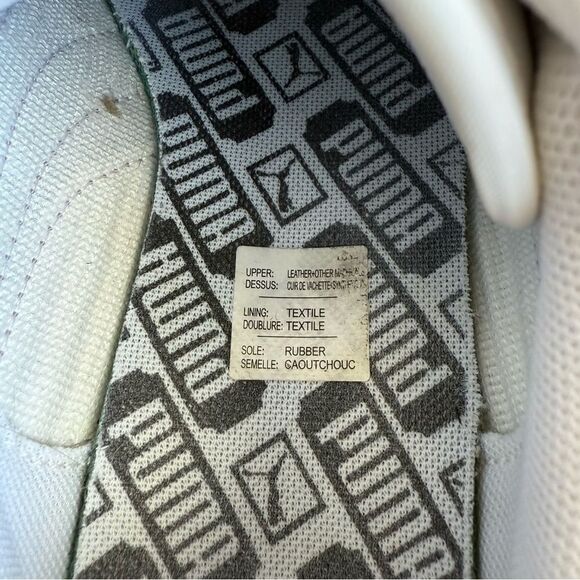 Puma Roma Amour White Leather Platform Sneakers with Iridescent Accent Size 7.5 - Picture 7 of 10